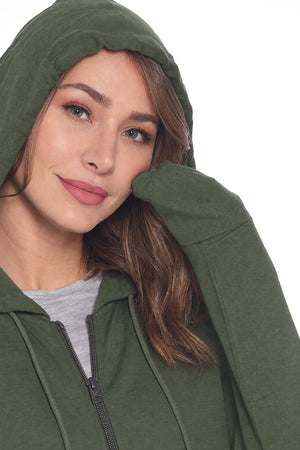 First Class Merino Hoodie | Women | Olive