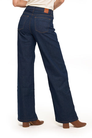 Best Travel Jeans | Wide Leg | Dark Indigo