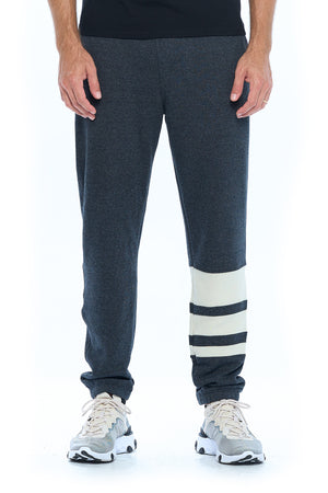 Aviator first class lounge travel pants in grey color.