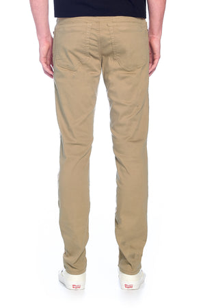 Back view of the aviator men's travel pants in khaki