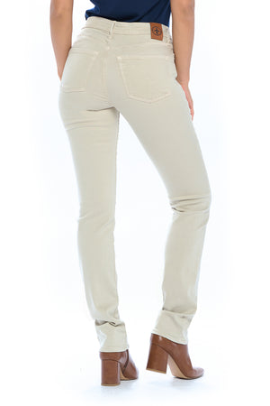 Back view of model wearing Aviator fly straight sand travel pants.