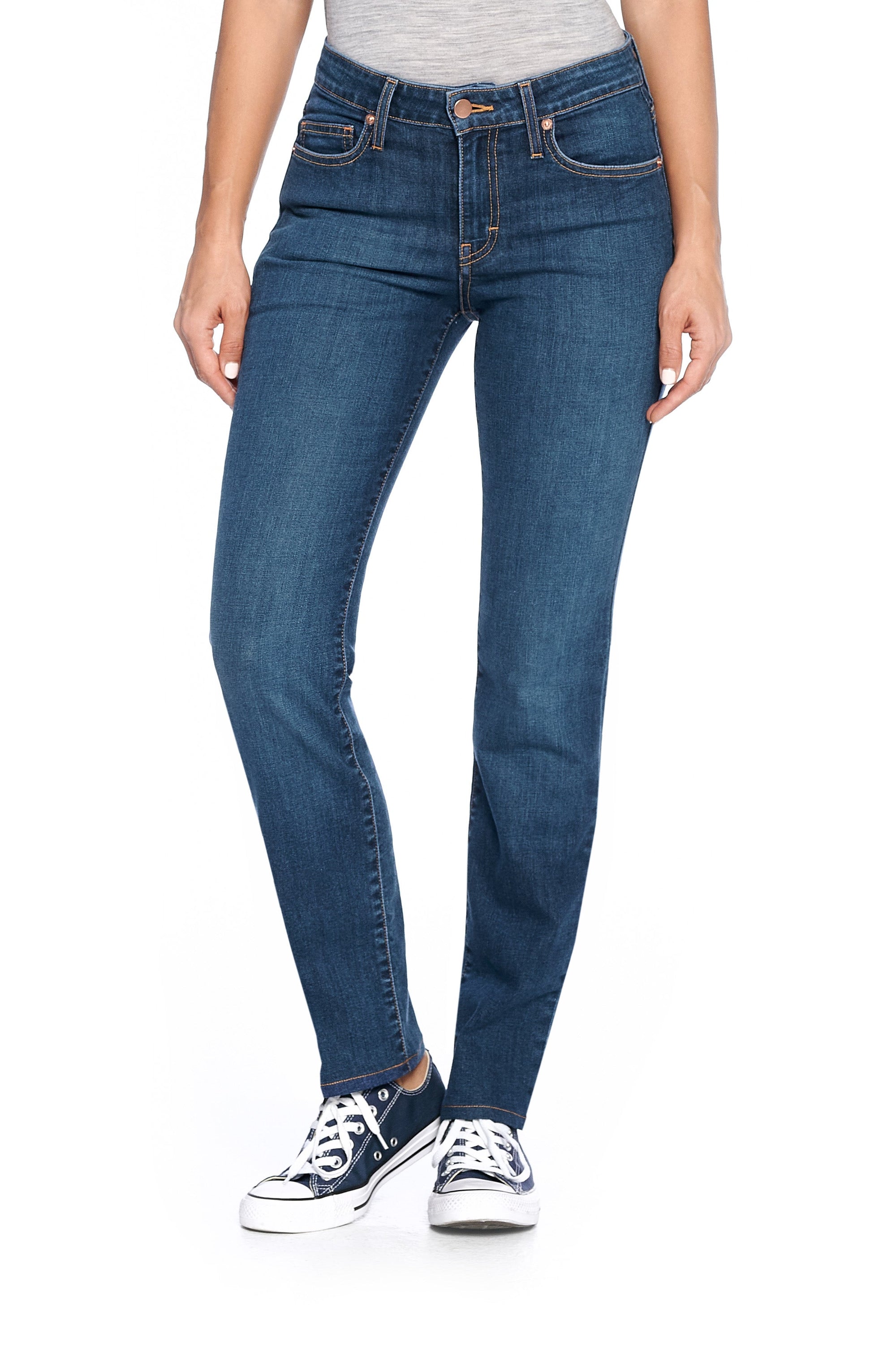The fly slim vintage indigo travel jeans for women.