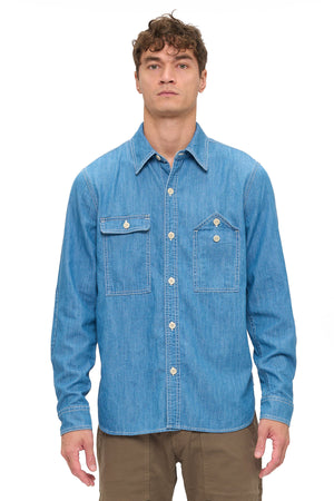 Chambray Utility Shirt