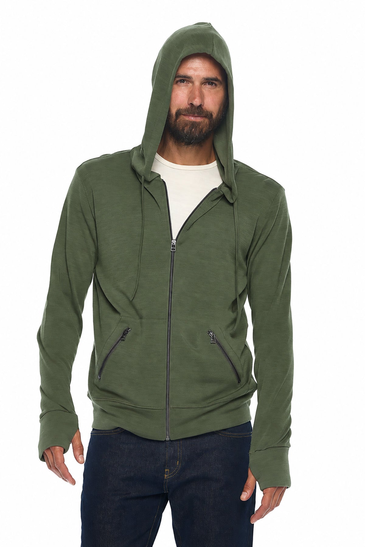 First Class Merino Hoodie | Men | Olive