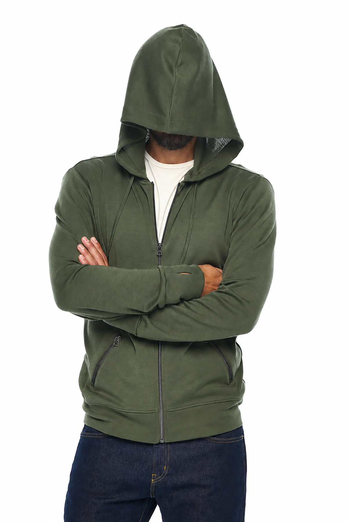 First Class Merino Hoodie | Men | Olive