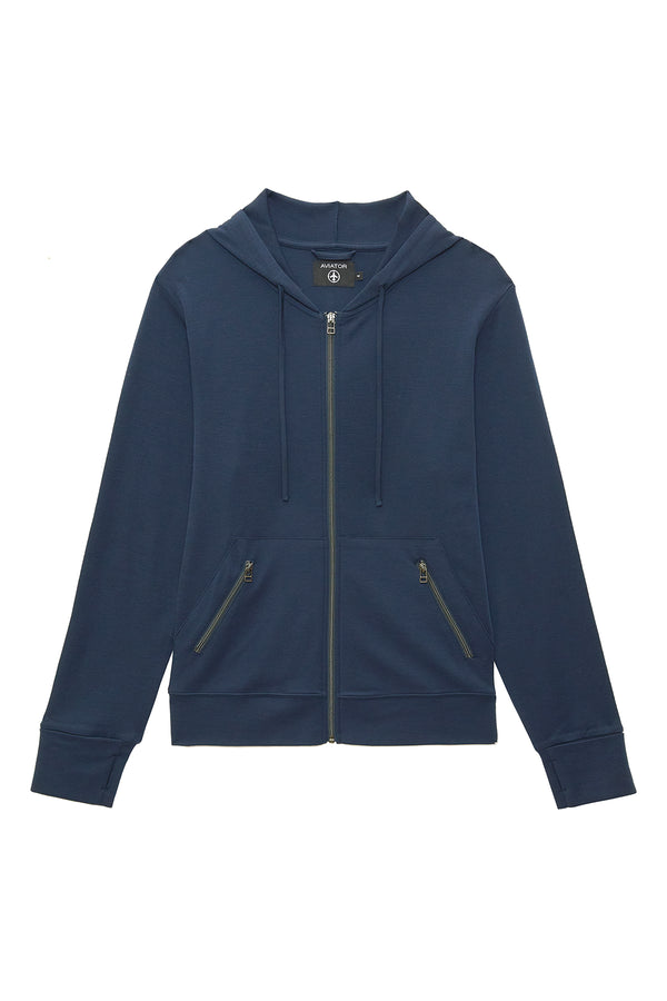 Men's Merino Wool First Class Travel Hoodie | Aviator