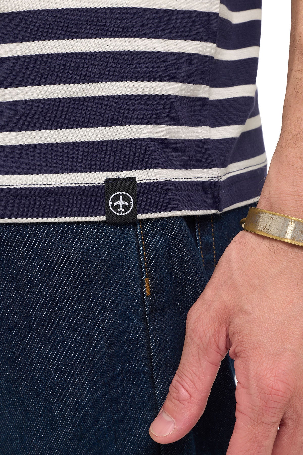 Merino Wool Long Sleeve T | Men | Breton Stripe