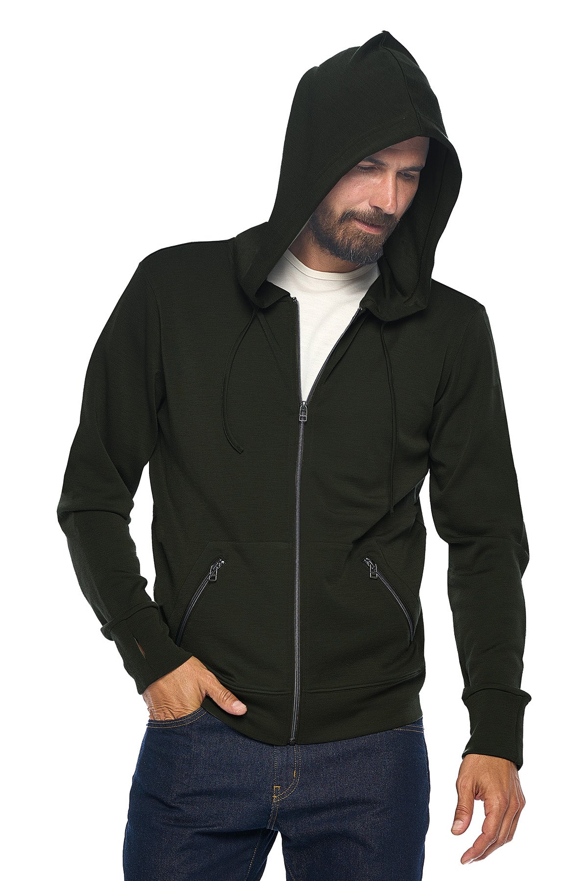 First Class Merino Hoodie | Men | Black