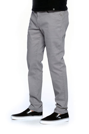 Side profile of the Aviator steel Japanese twill travel pants
