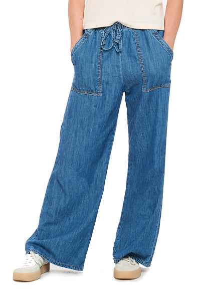 Wide Leg Chambray Pants | Made in the USA - Aviator