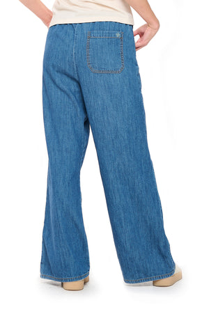 Wide Leg Chambray Pant