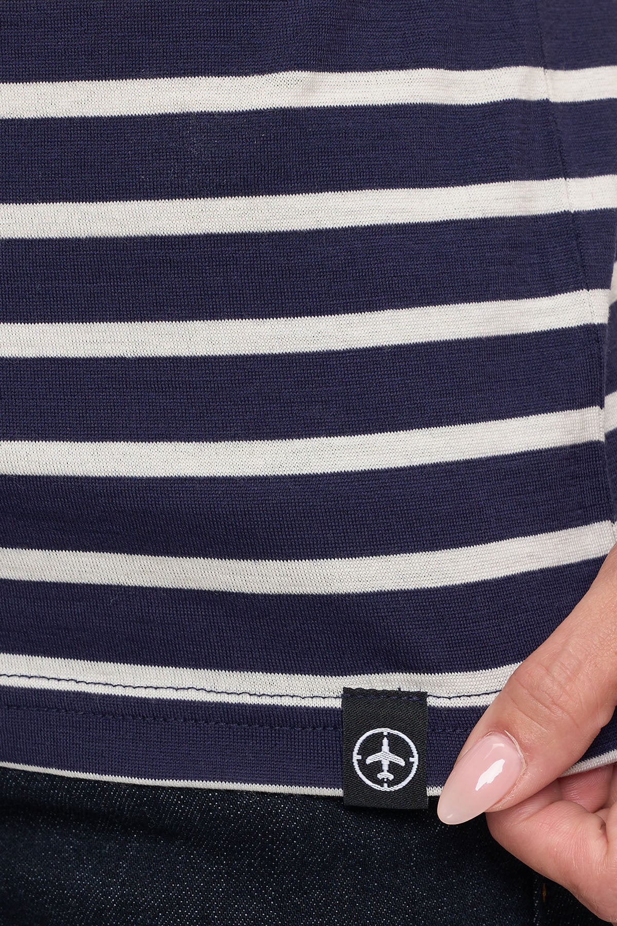 Merino Wool Long Sleeve | Women | Breton Stripe