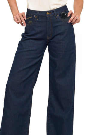 Best Travel Jeans | Wide Leg | Dark Indigo