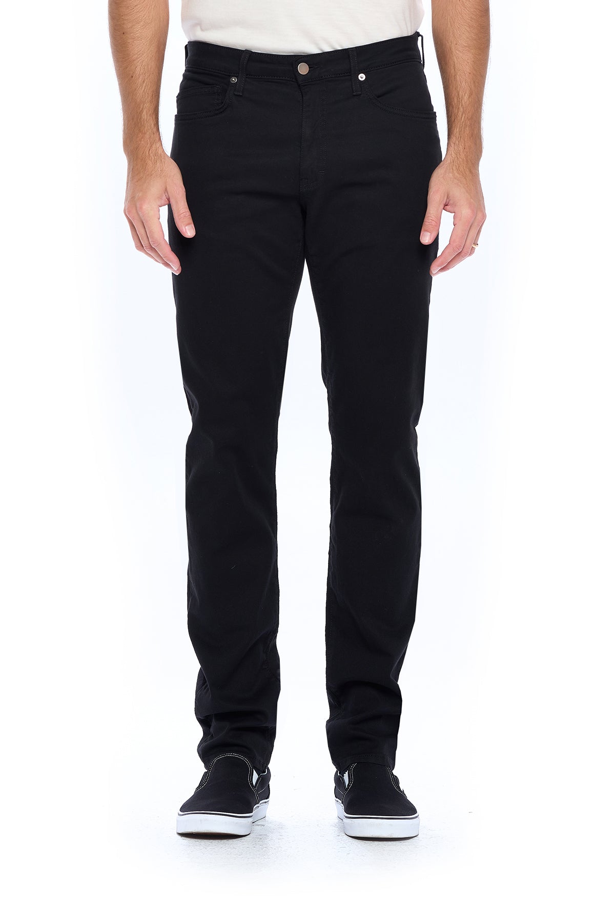 Mens Jet Black Travel Jeans made with Japanese Twill with pickpocket prevention technology