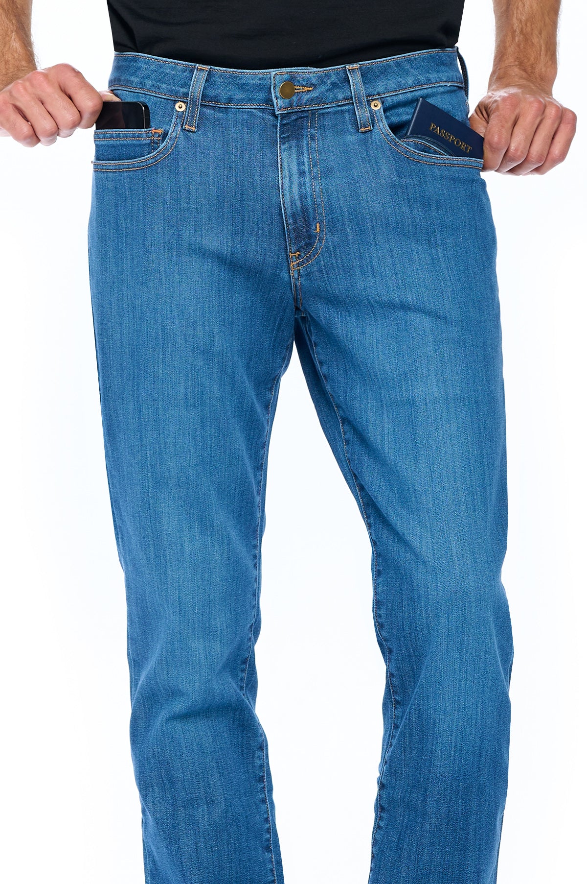 The Best Travel Jeans For Men Vintage Indigo Made In The, 49% OFF