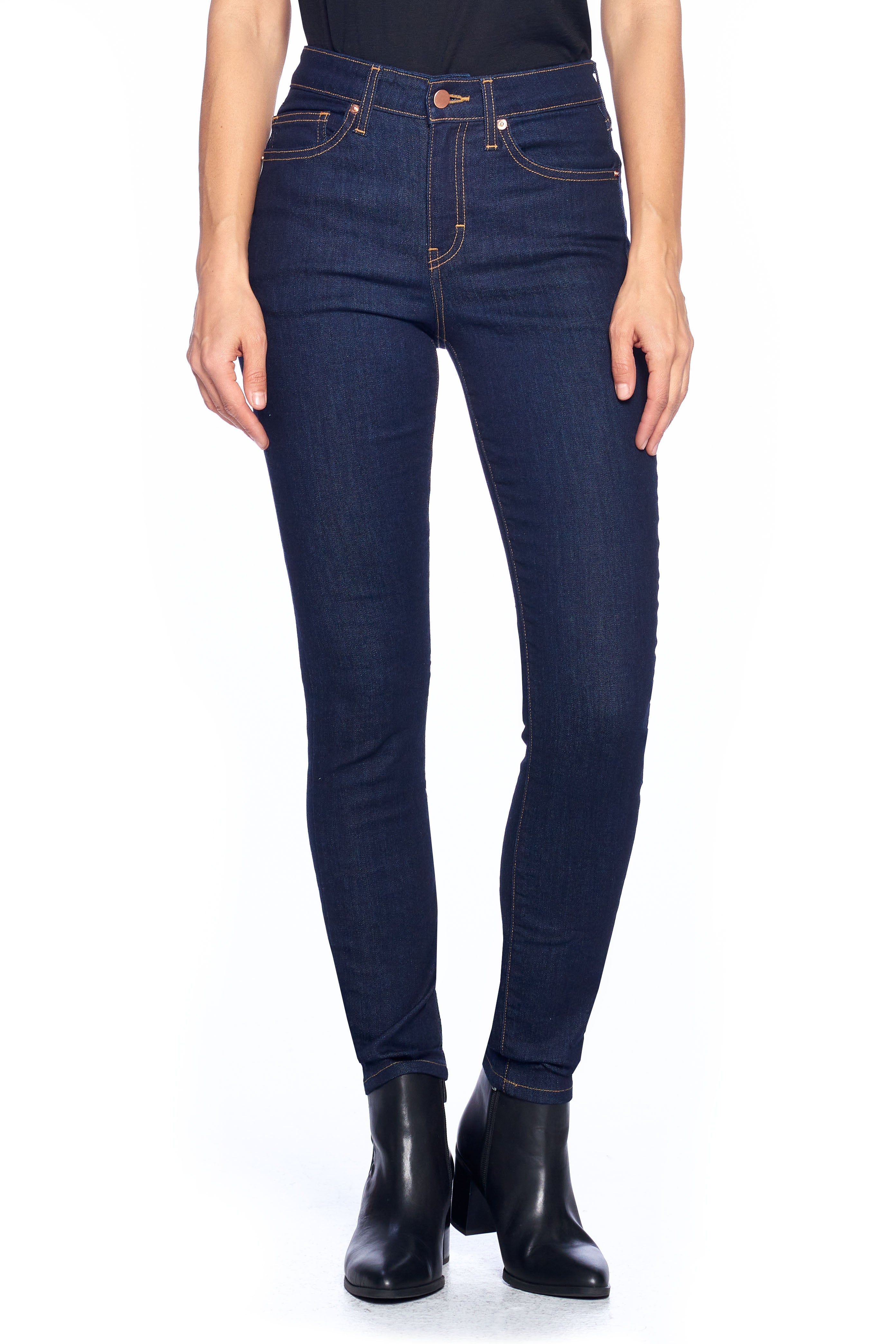 Women's Skinny Fit Jeans | Dark Indigo | Made in the USA - Aviator