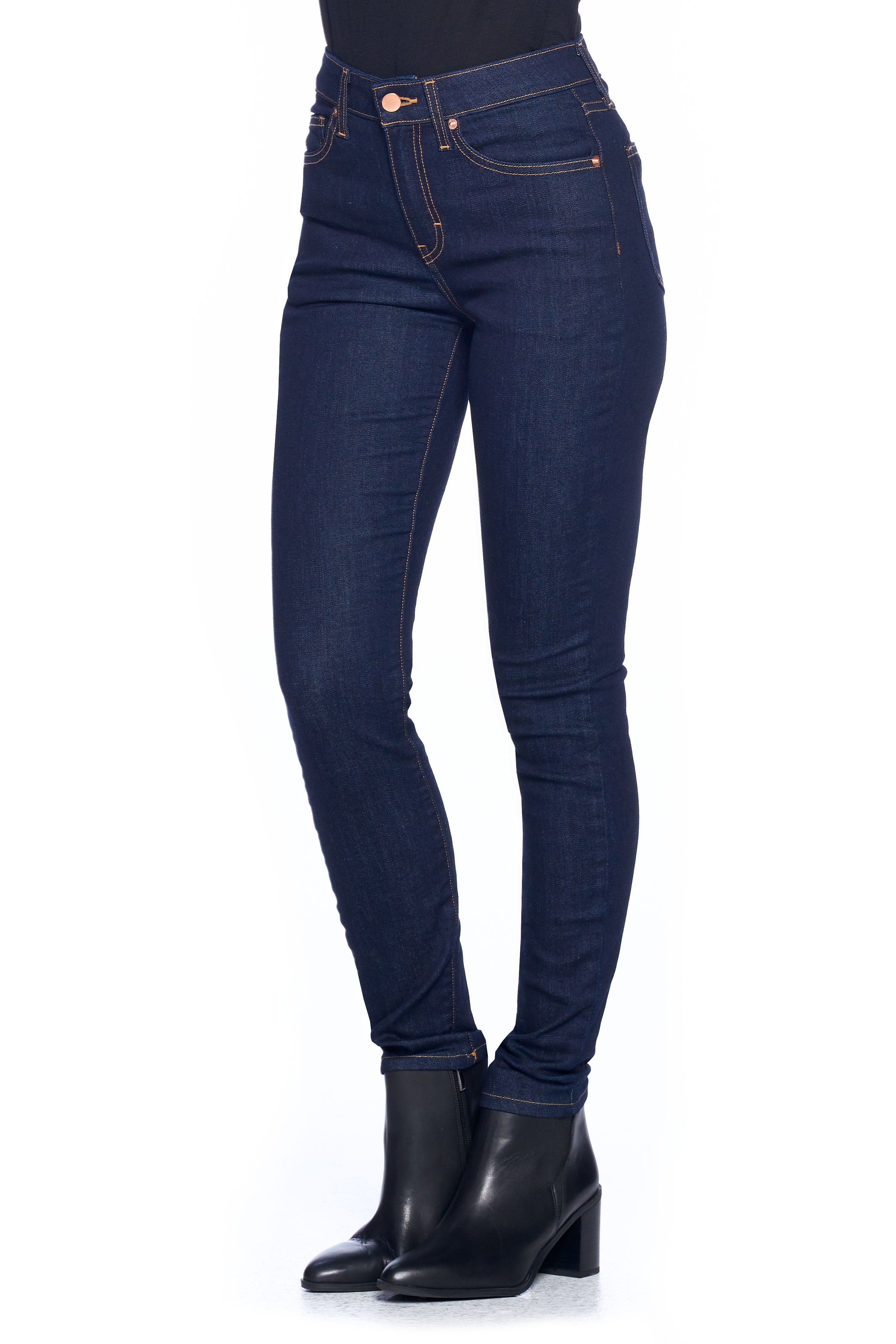 Women's Comfort Skinny Fit Jeans, Dark Indigo